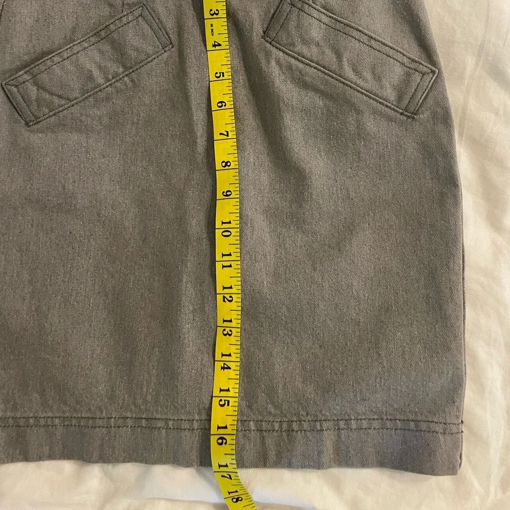 DKNY 2 Gray Denim Mini Shirt